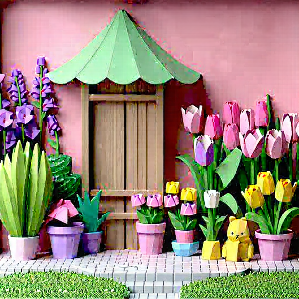 Lifestyle Low Poly: Spring Gardening During Festival Time With Beautiful Garden