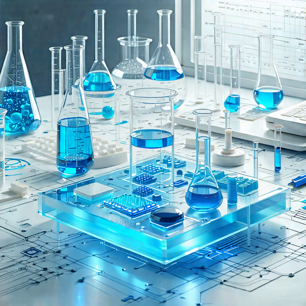 Tech Digital Illustration: Educational technology in modern laboratory