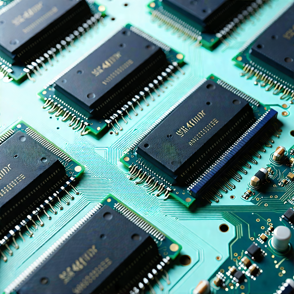 Tech Product Photography: Close-up of memory module
