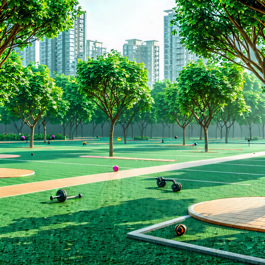 Urban Hdr Photography: Urban Fitness In The Park Scene With Image, There