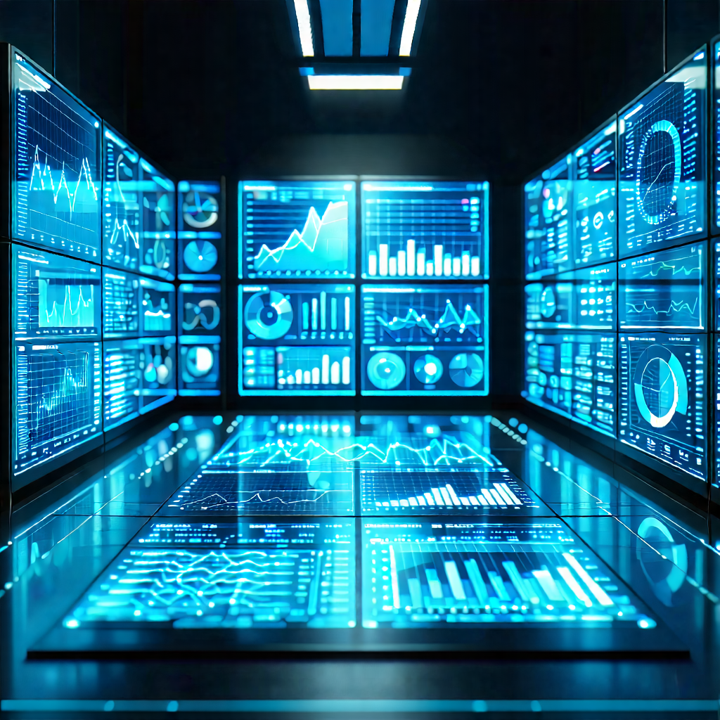 Tech Commercial Photography: Financial technology in research center