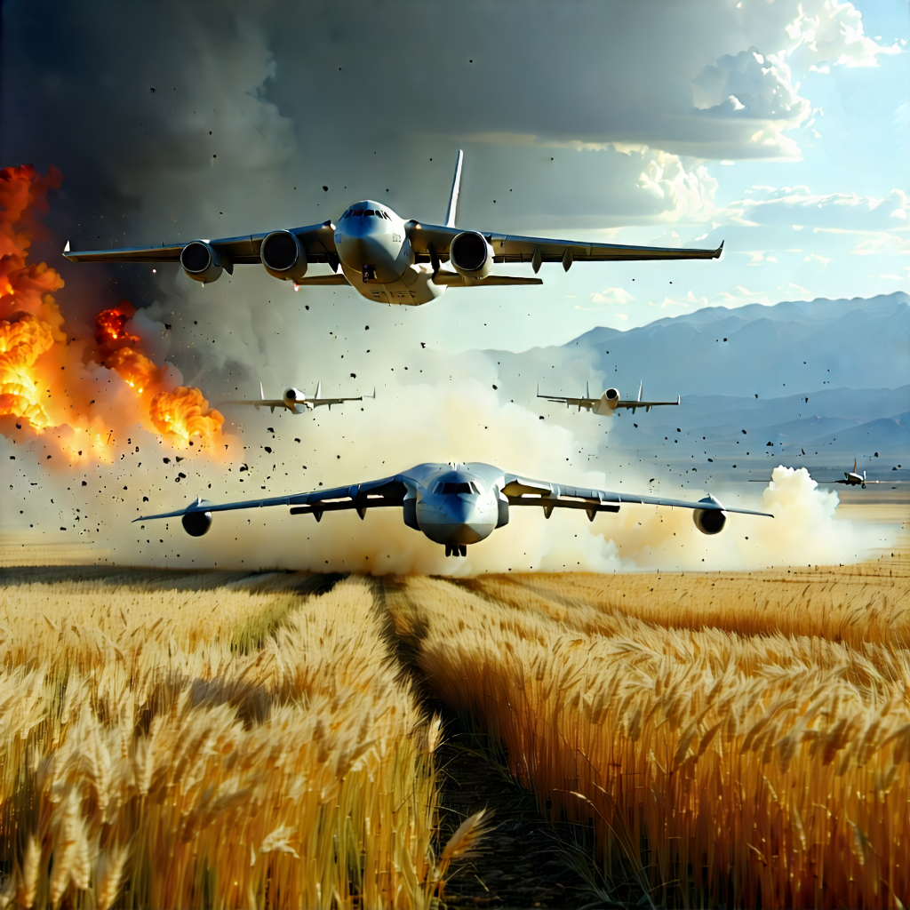 Tech Lithograph: Aerospace Technology In Field Deployment With Image, There