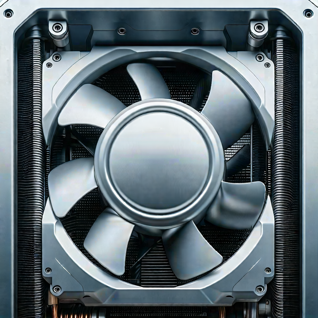 Tech Drone Photography: Close-up of cooling system
