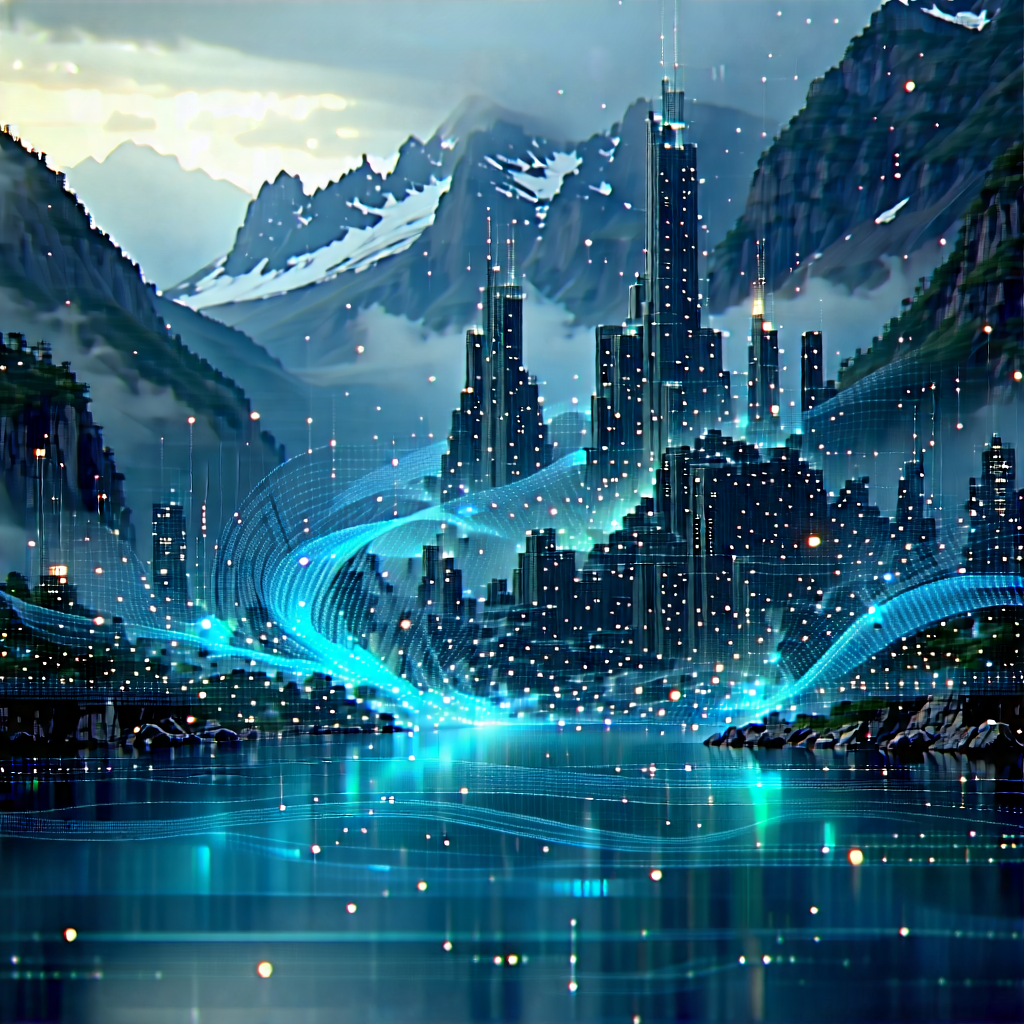 Tech Matte Painting: Big Data Visualization With Image, There