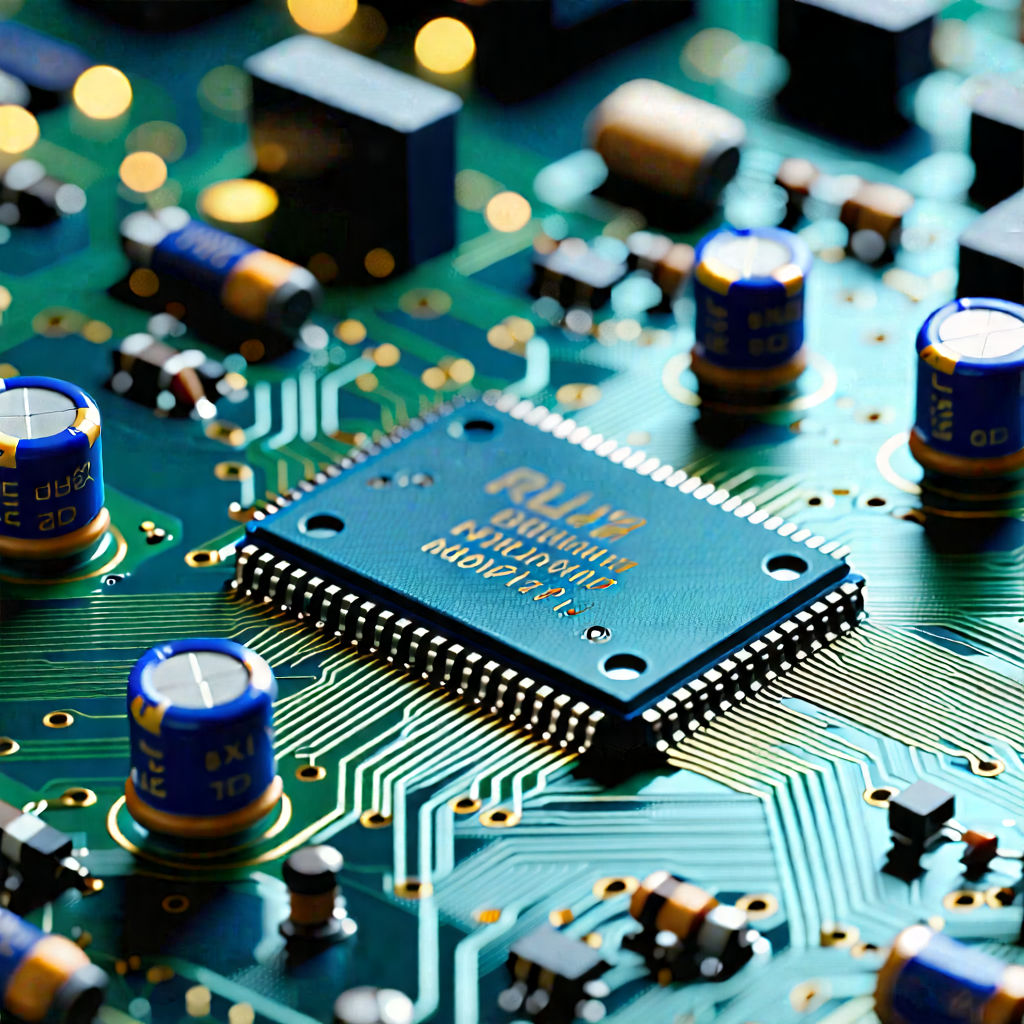 Tech Architectural Photography: Close-up of electronic circuit