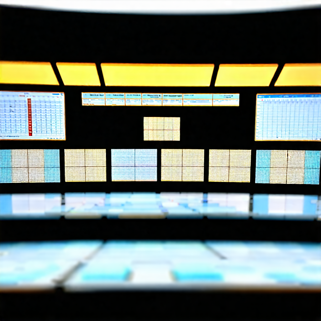 Business Architectural Photography: Education Professional Using Multiple Monitors With Large Room