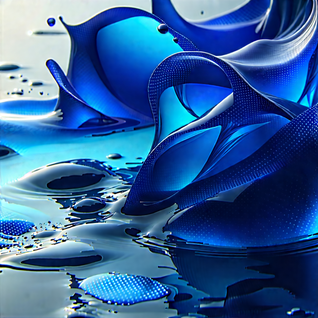 Abstract Cyberpunk Style: Liquid design