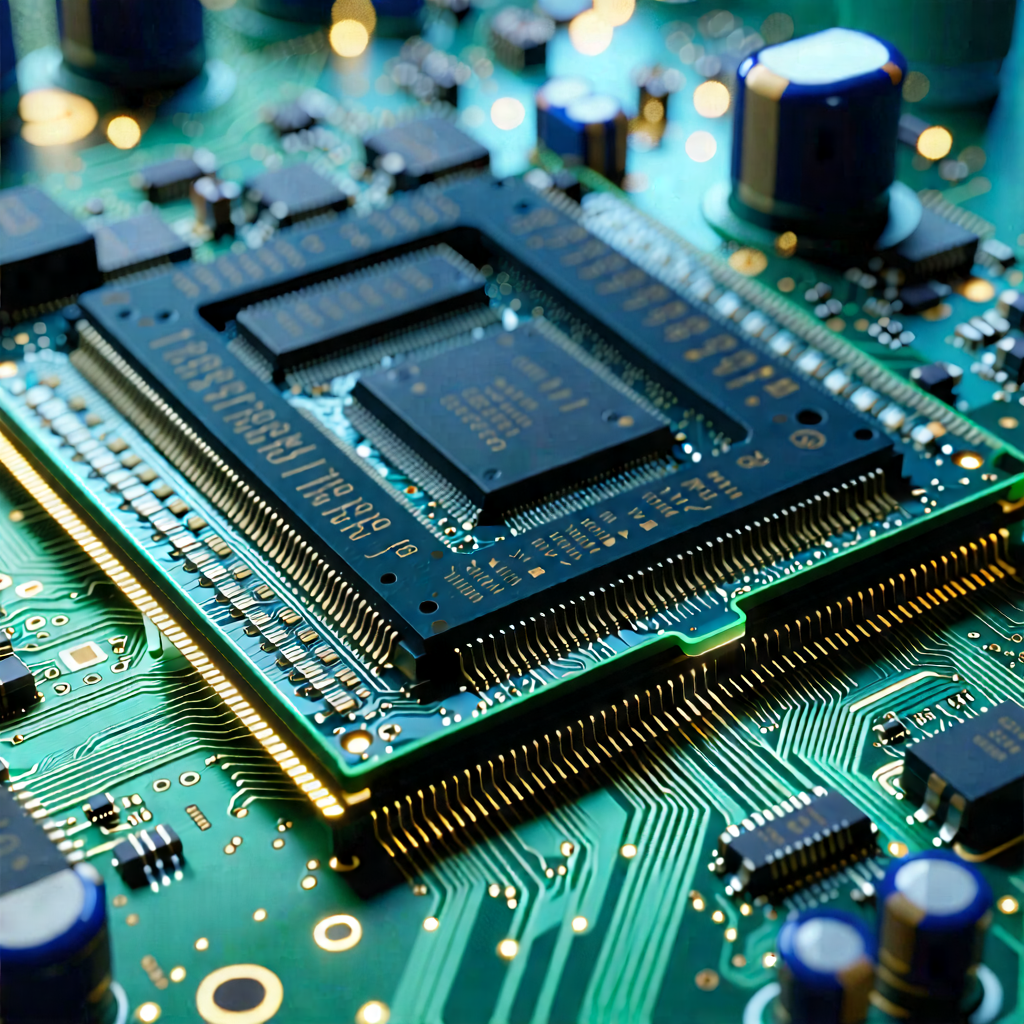 Tech Product Photography: Close-up of memory module