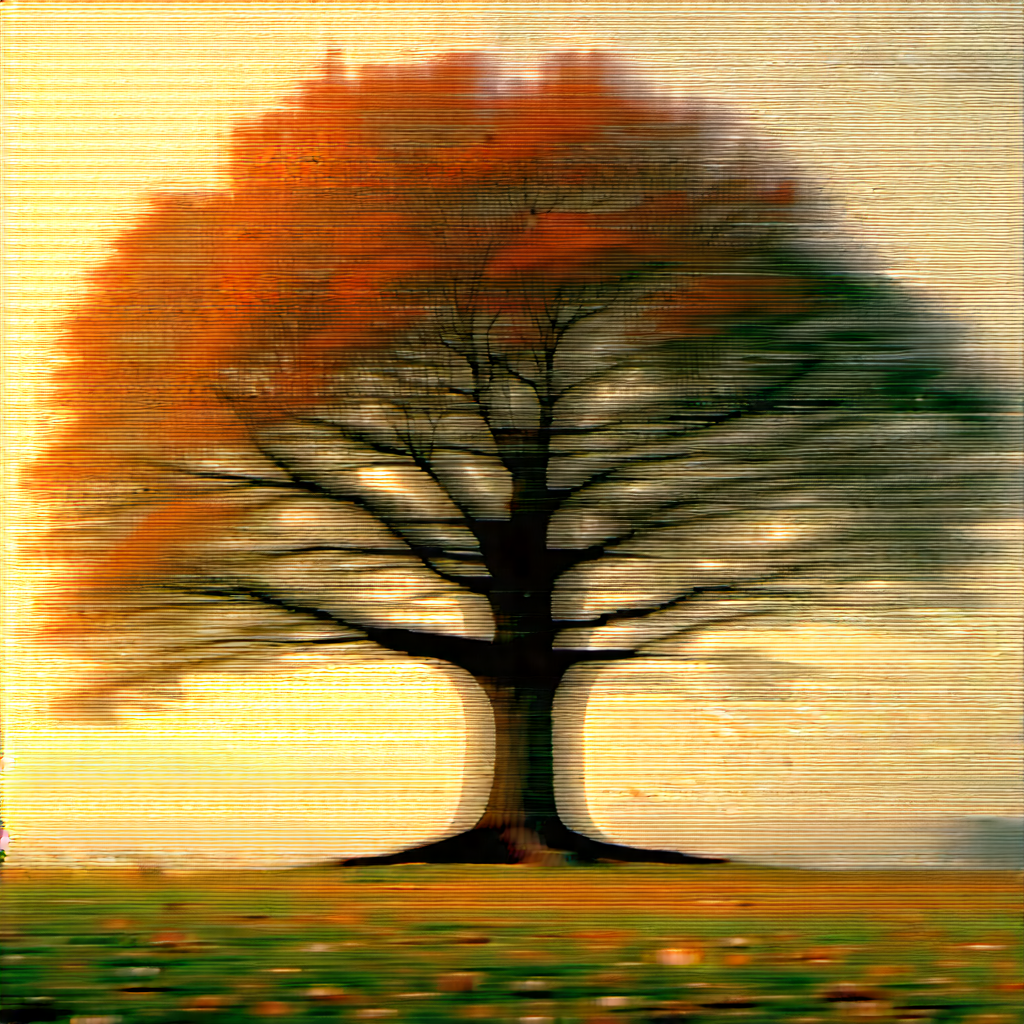 Nature Product Photography: Ancient tree in autumn colors
