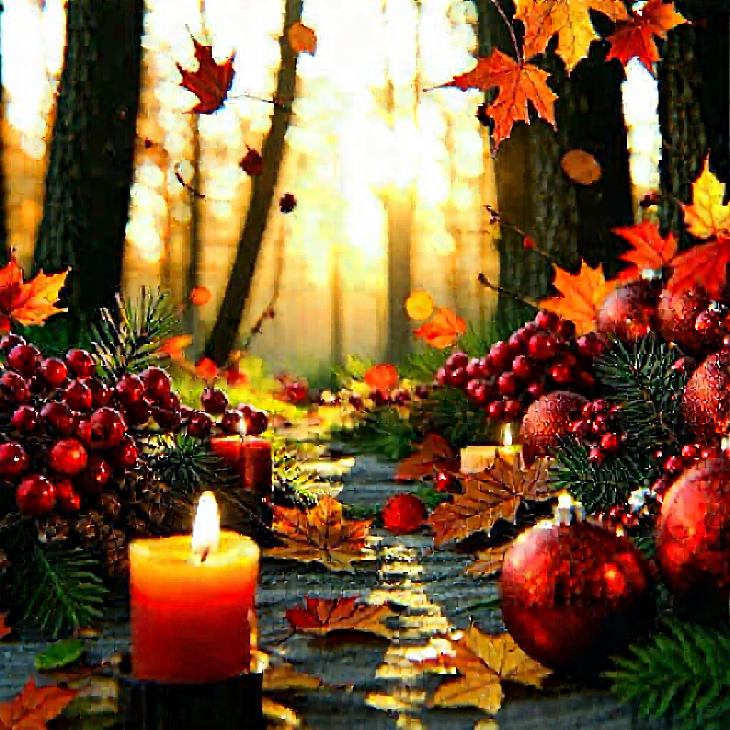 Lifestyle Editorial Photography: Holiday Celebration During Autumn With Beautiful Forest