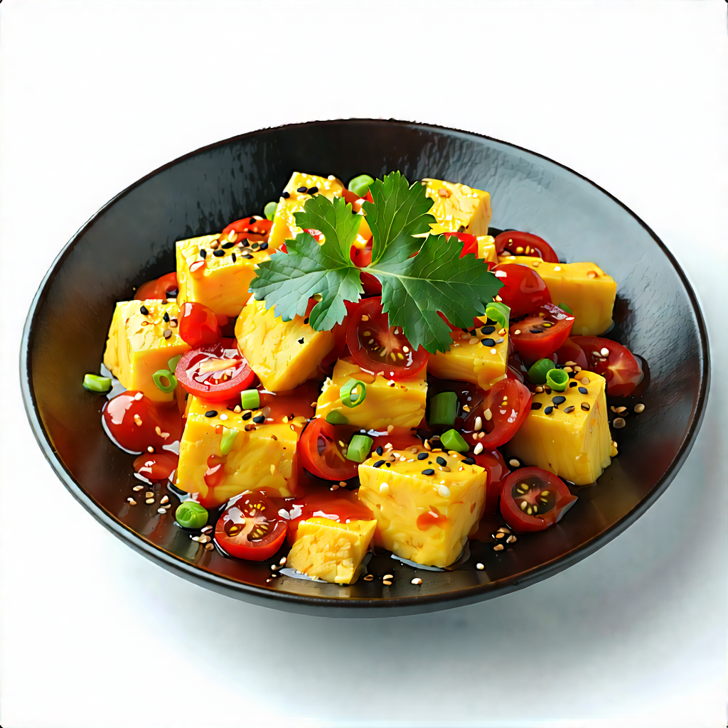 Lifestyle Lithograph: Farm-to-table Meal Prepared With Vibrant Colors With Bowl Food