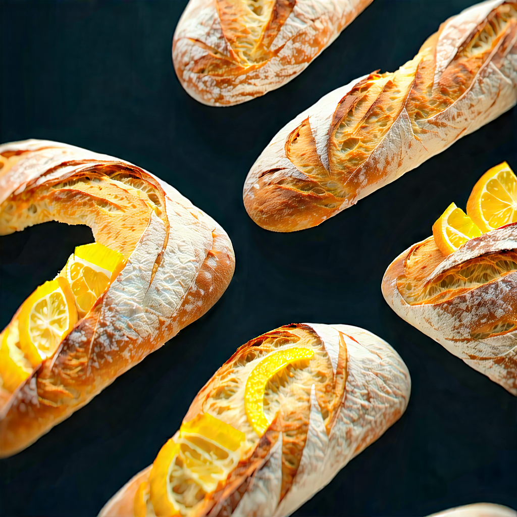 Lifestyle Low Poly: Artisanal bread prepared with seasonal produce