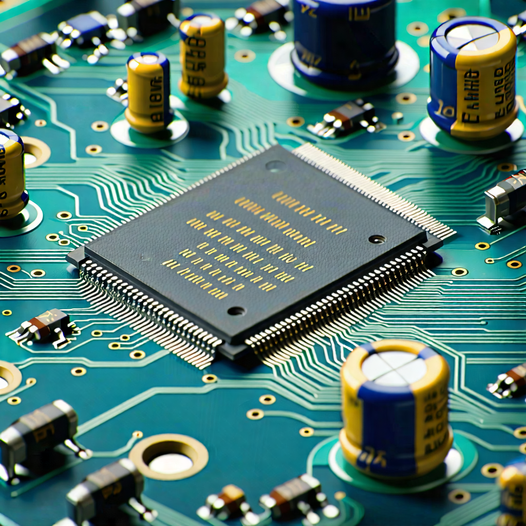 Tech Landscape Photography: Close-up of electronic circuit