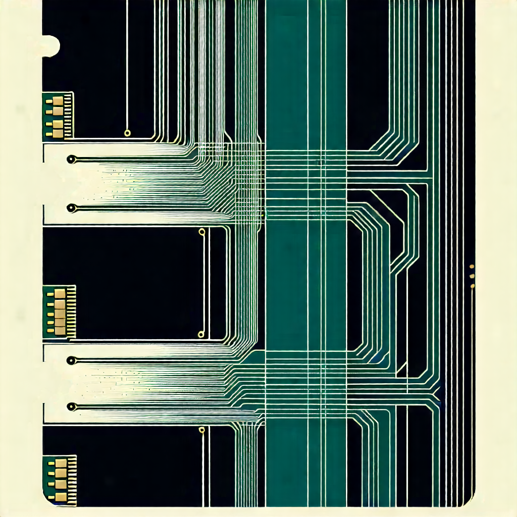 Tech Linocut Print: Close-up of memory module