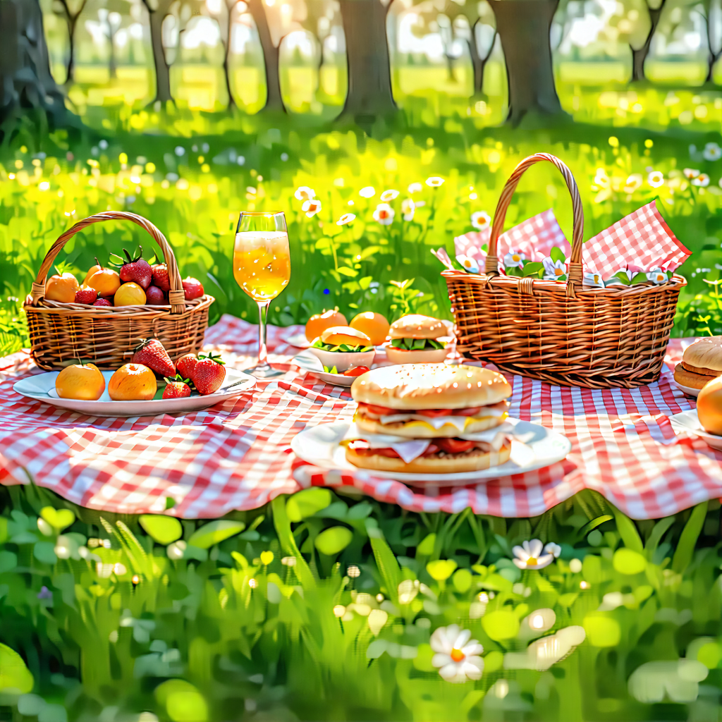 Lifestyle Product Photography: Summer Picnic During Spring With Image, There