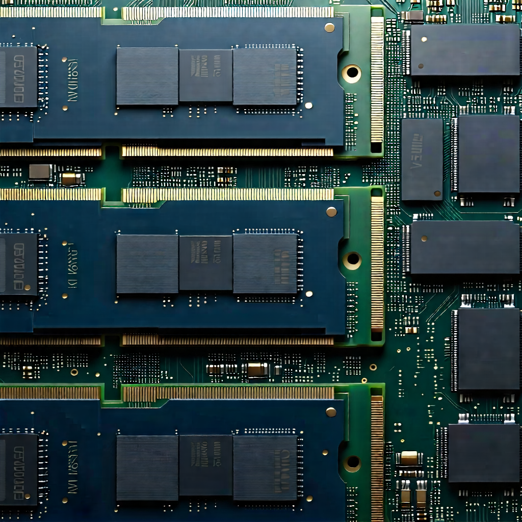 Tech Concept Art: Close-up of memory module