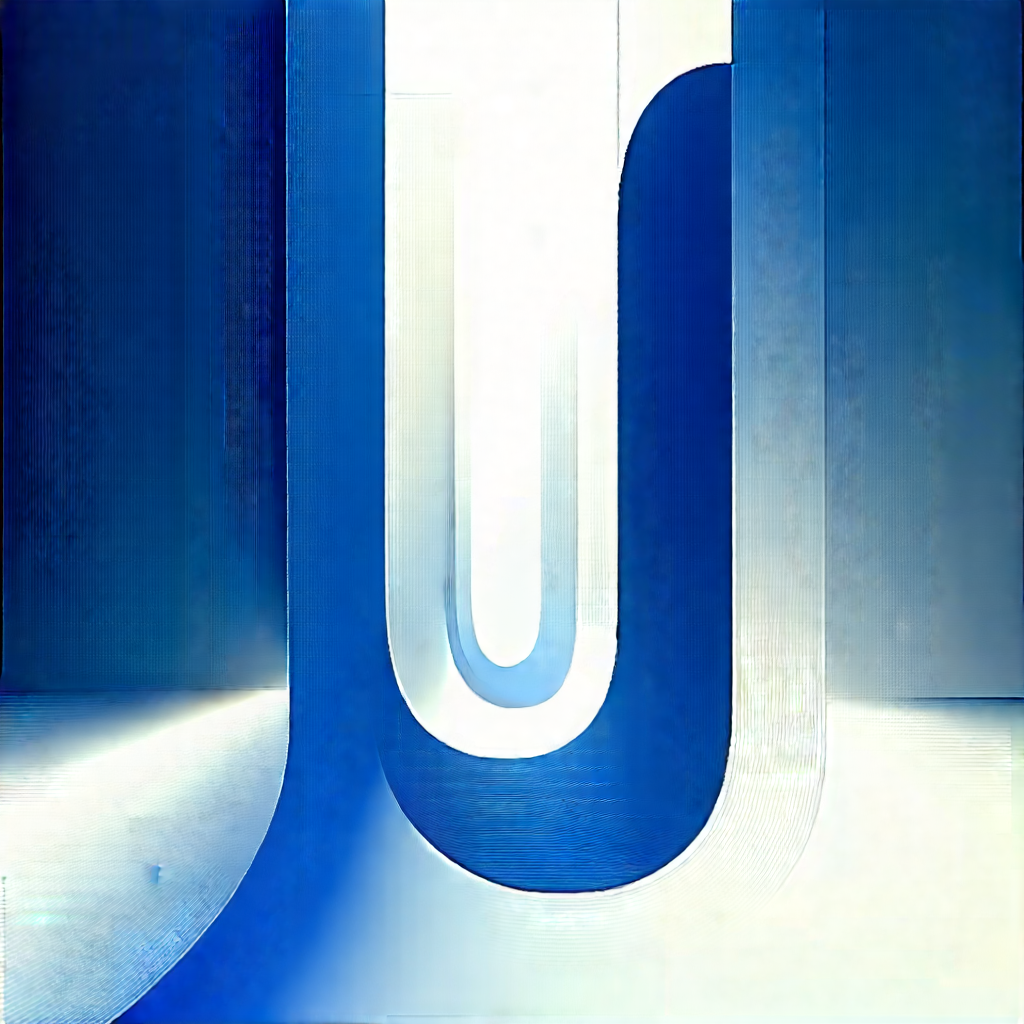 Abstract Blueprint Style: Expansion Captured In Abstract Form With Large Blue