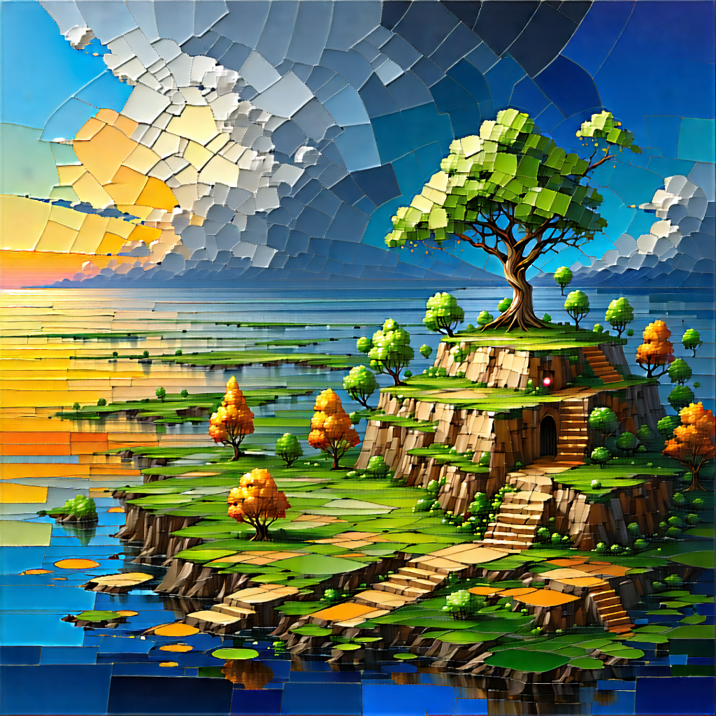 Tech Oil Painting: Digital Transformation Visualization With Image, There