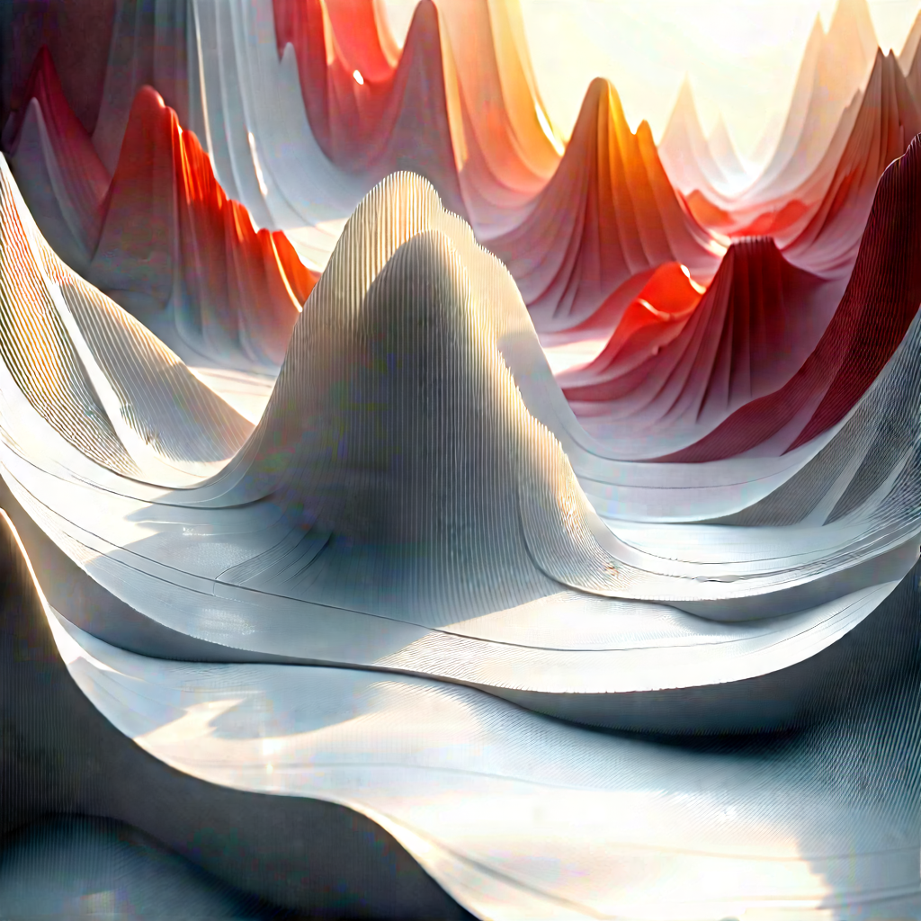 Abstract Generative Art: Macro view of synthetic material