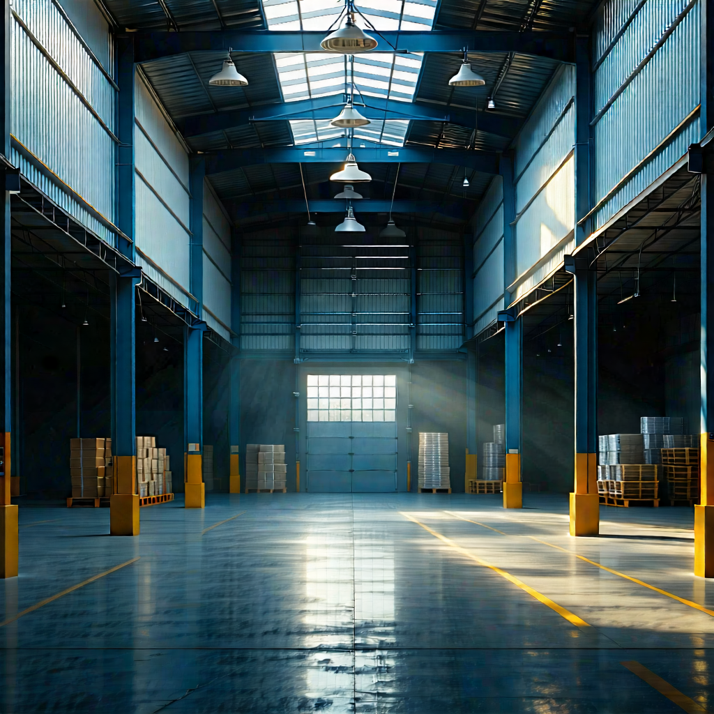 Urban Product Photography: Converted Warehouse With Dramatic (lighting:1.45) With Large, Empty