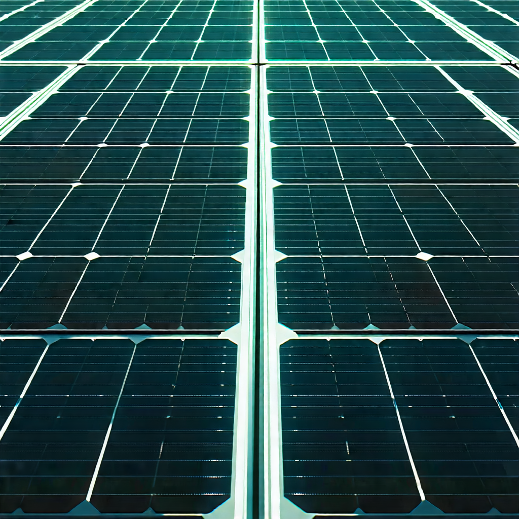 Tech Tilt-shift Photography: Solar Panel With Neon Accents With Large Solar