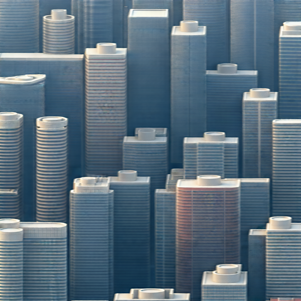 Urban Unreal Engine: Aerial view of city blocks