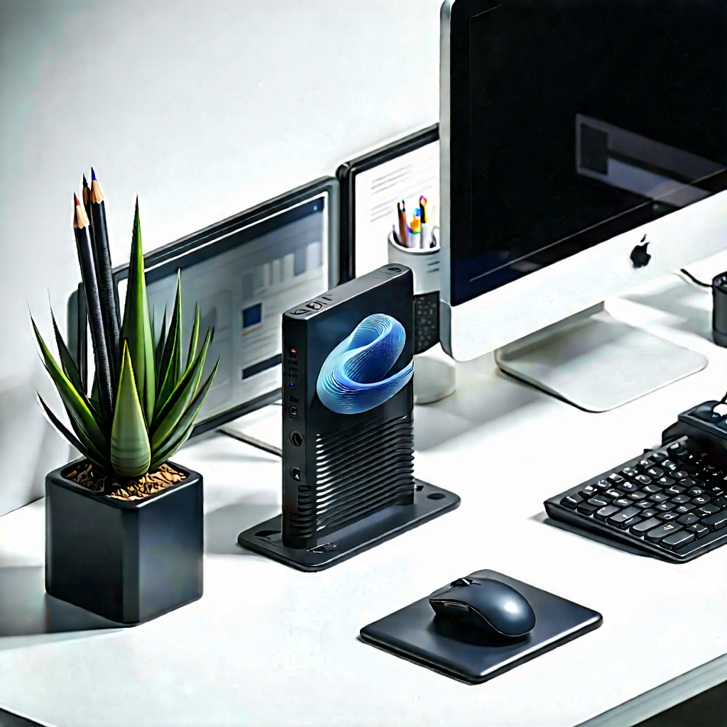 Business Isometric Design: Workplace with (digital:1.43) devices on desk