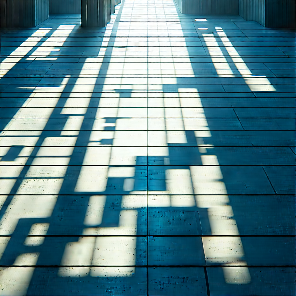Abstract Aerial Photography: Grid system with shadow play