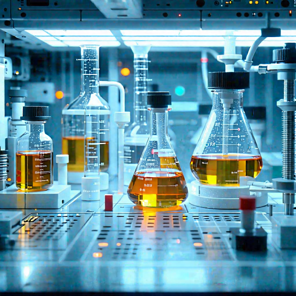 Tech Tilt-shift Photography: (futuristic:1.45) Research Laboratory With Image, There
