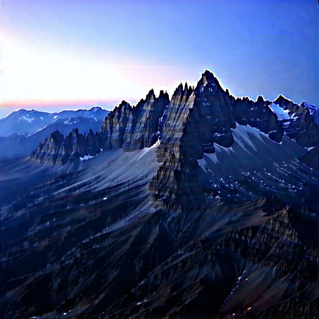 Nature Drone Photography: Mountain Range During (sunset:1.15) With Mountain Range