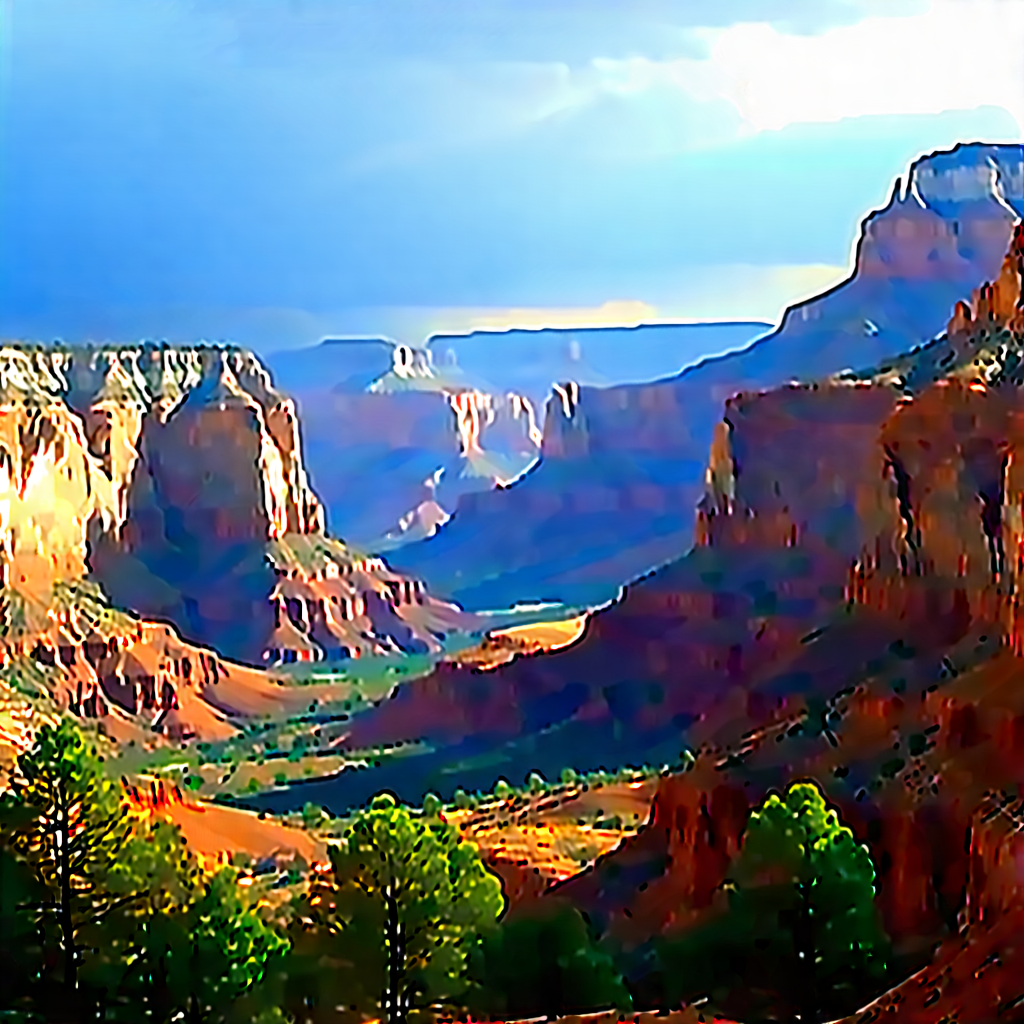 Nature Infographic Style: Canyon During Midday With Beautiful Landscape