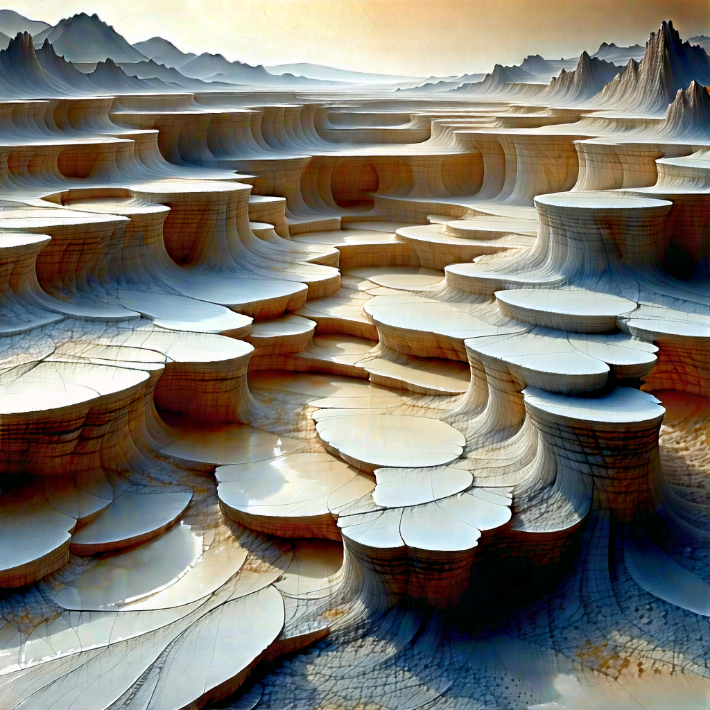 Abstract Vintage Film Photography: Abstract Interpretation Of Erosion With Computer-generated, Model