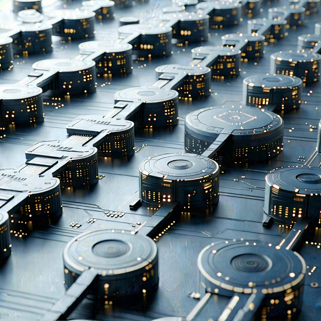 Close-up of sensor array