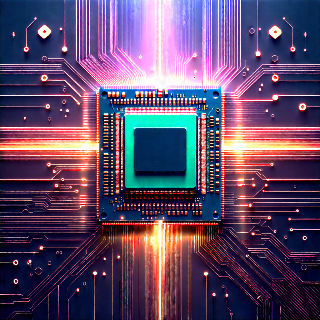 Microchip with holographic projection
