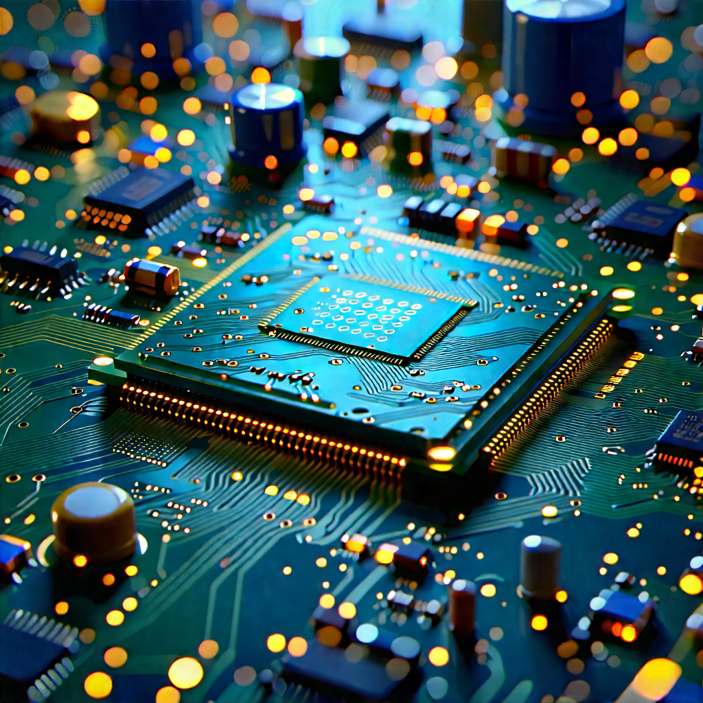 Circuit board with (digital:1.29) particles