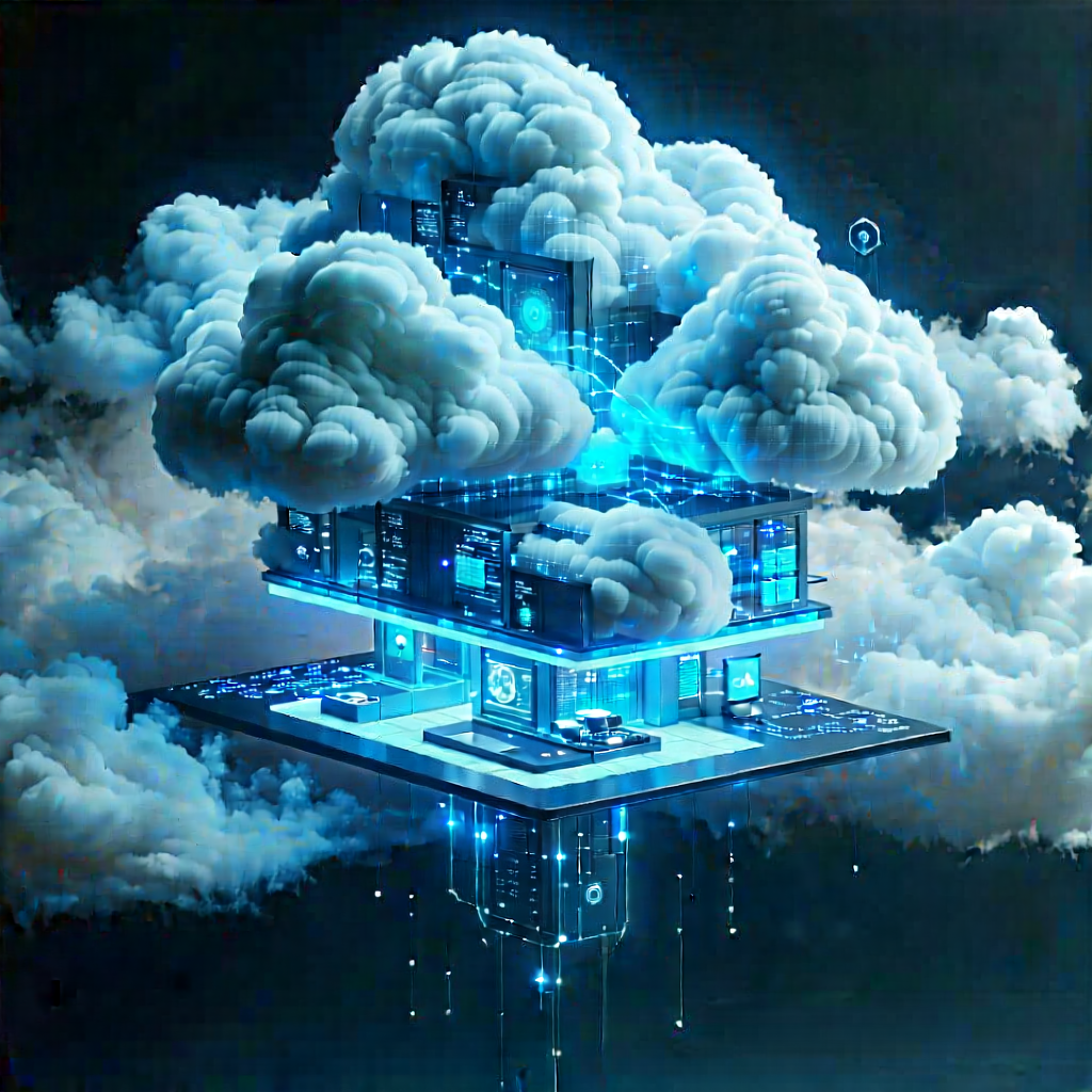 Cloud Computing Visualization With Image, There