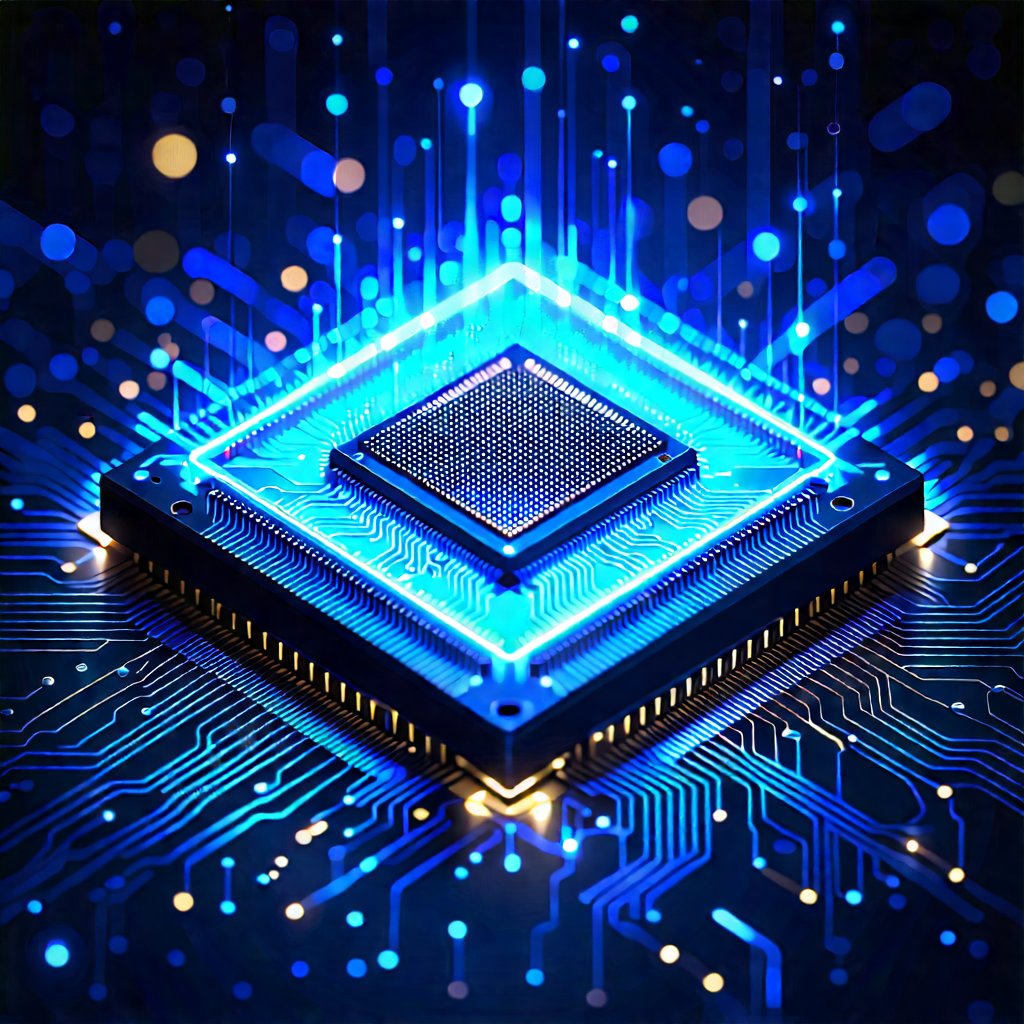 Microchip with holographic projection