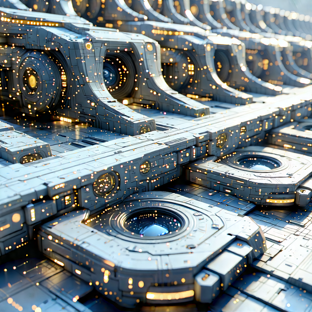 Close-up of sensor array