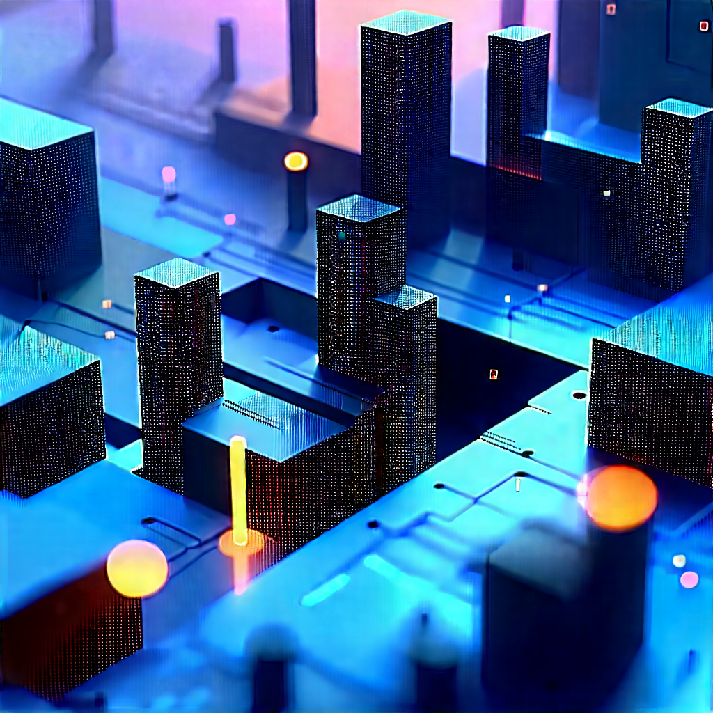 Close-up of sensor array