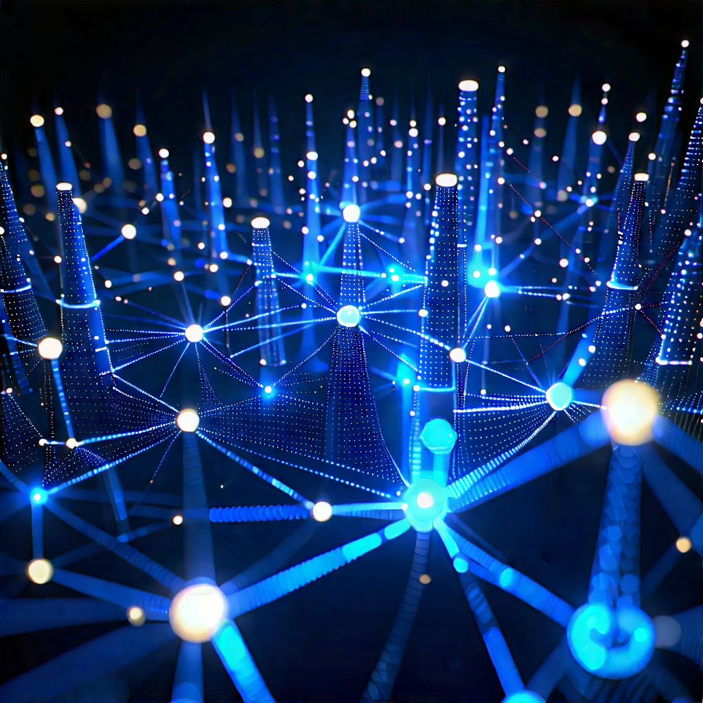 Blockchain Network Visualization With Image, There
