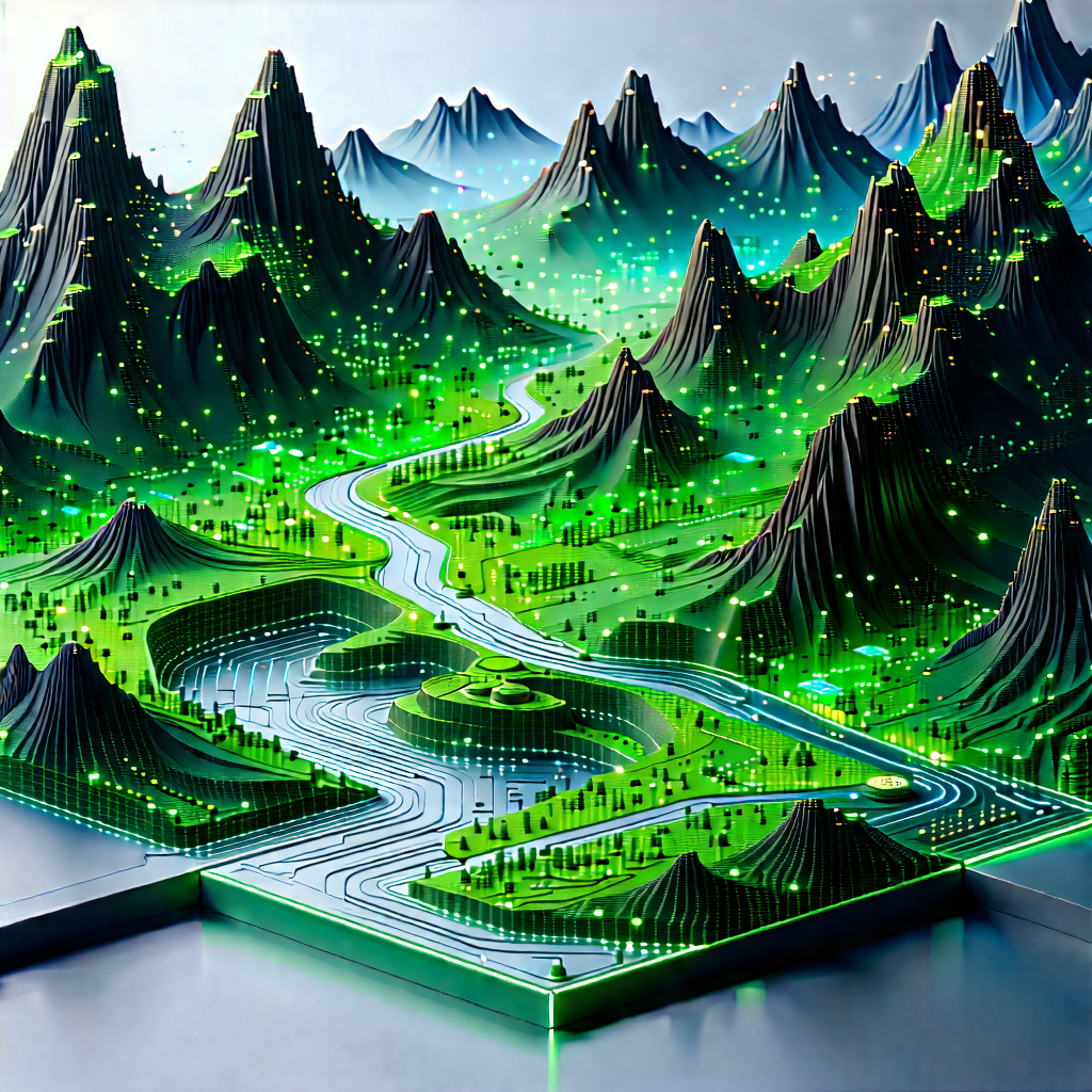 Artificial Intelligence Visualization With Model Mountainous