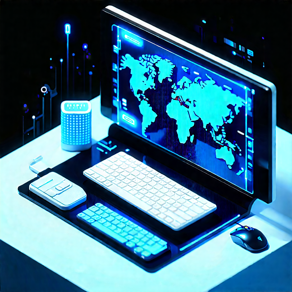 Financial Technology In Tech Office With Laptop Computer