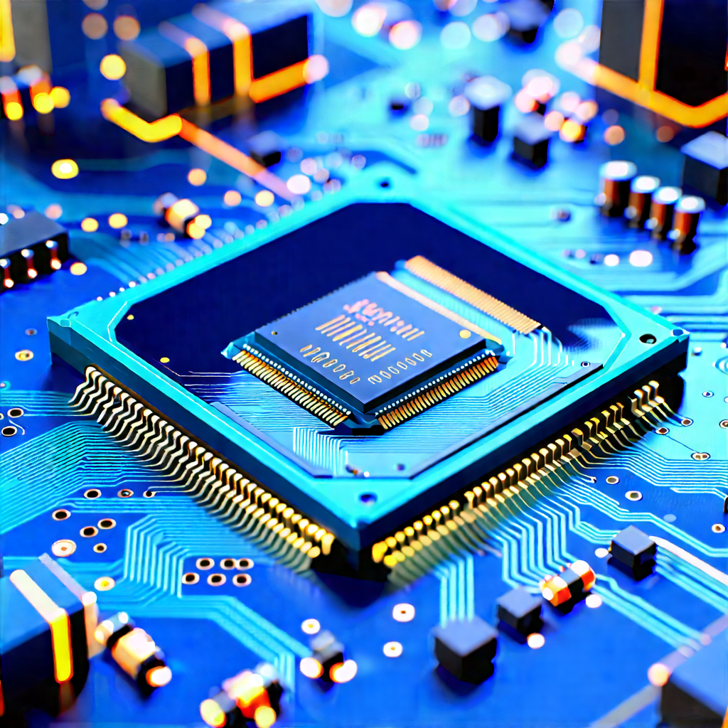 Close-up of electronic circuit