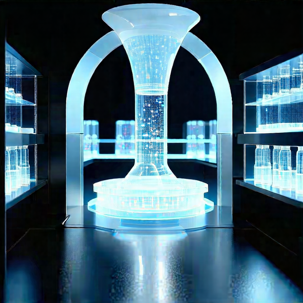 Futuristic research laboratory