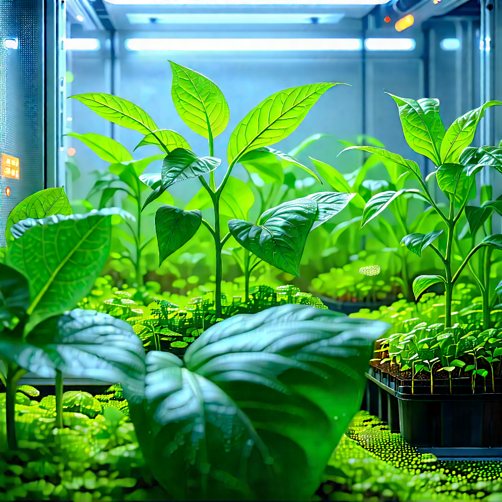 Agricultural technology in research center