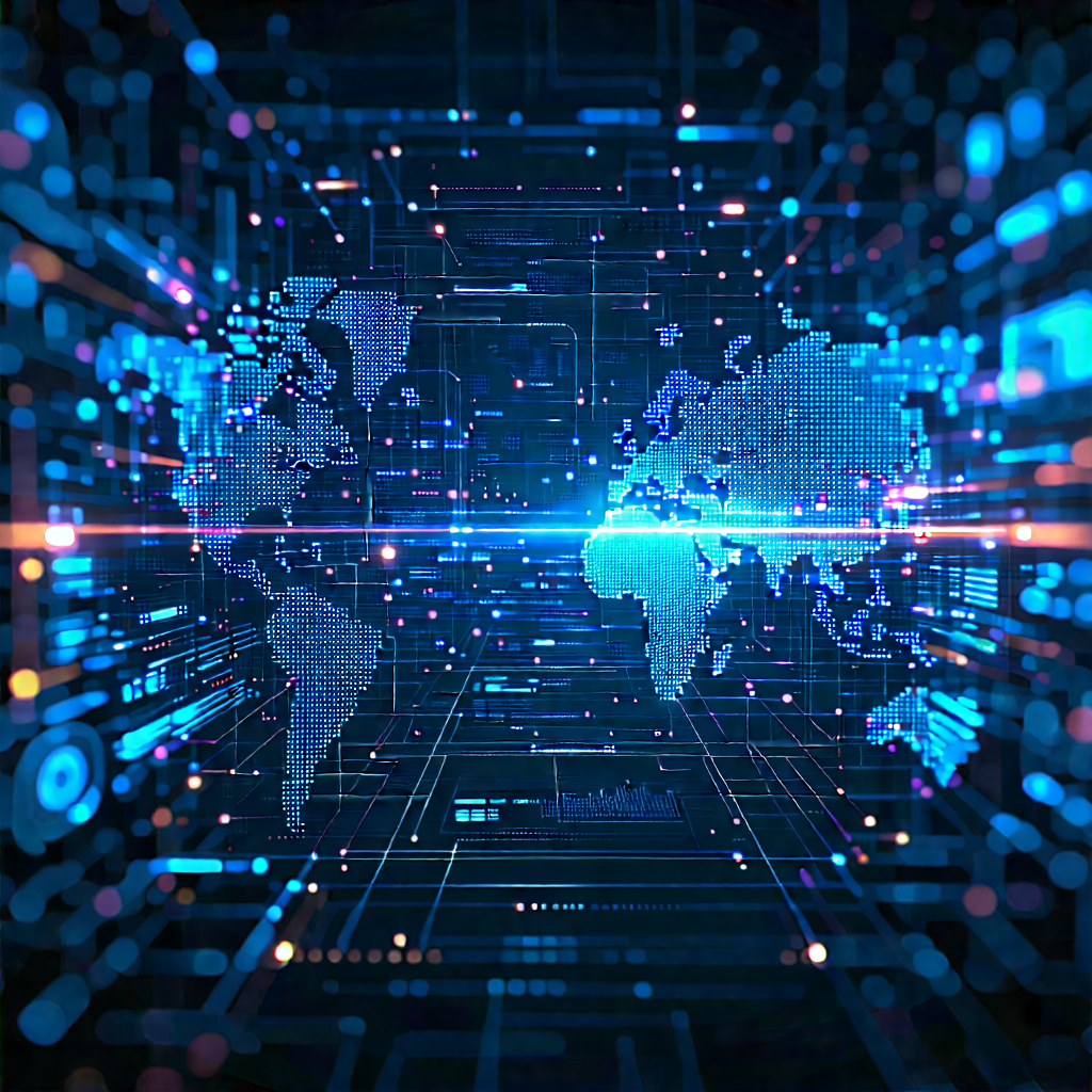 Big Data Visualization With Blue White