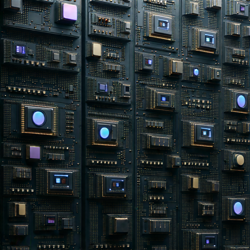 Close-up of sensor array