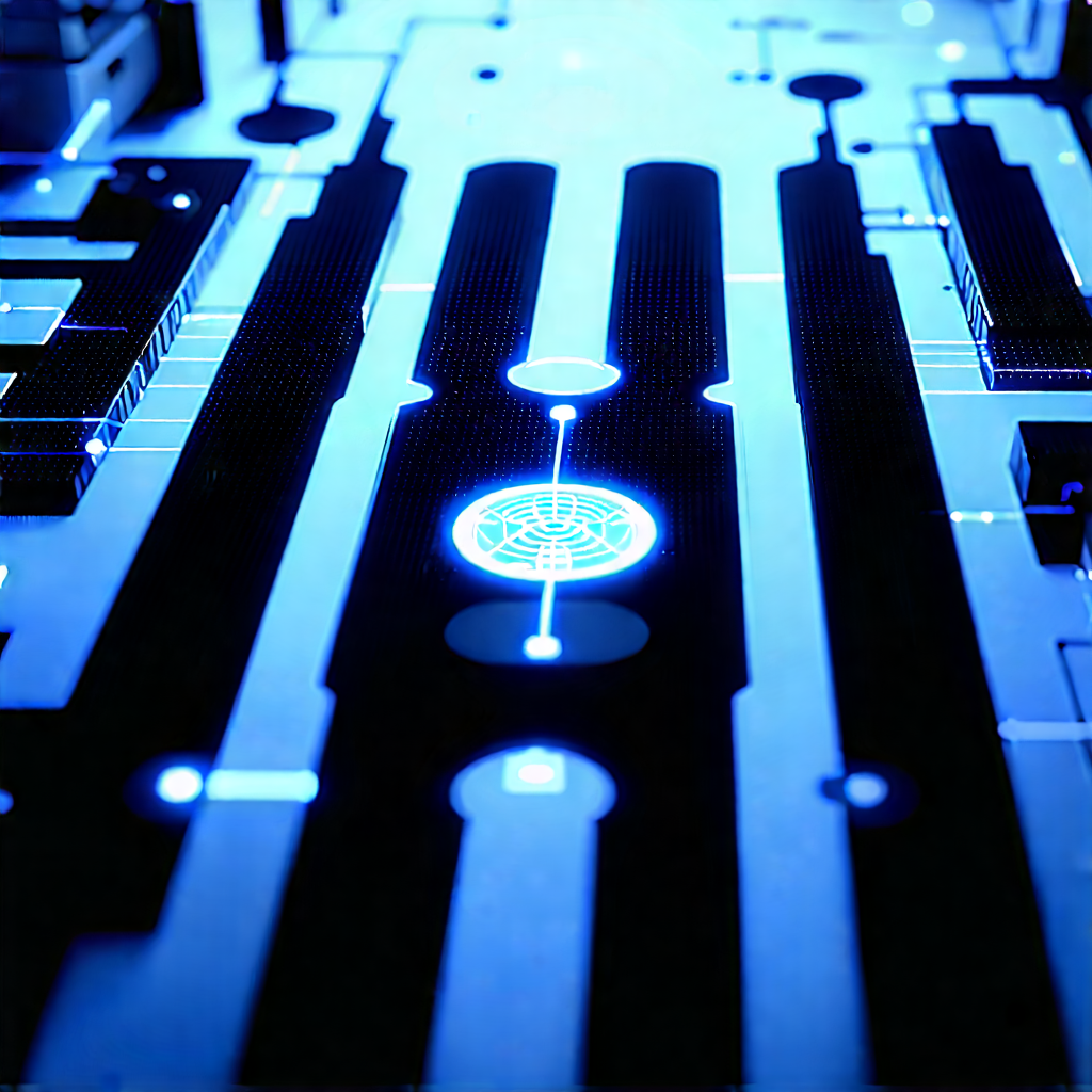 Close-up of sensor array