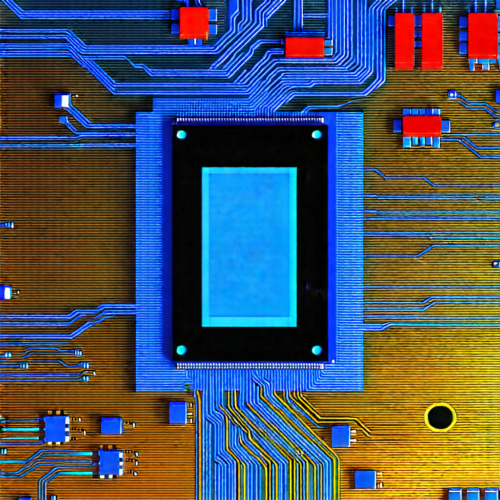 Close-up of electronic circuit