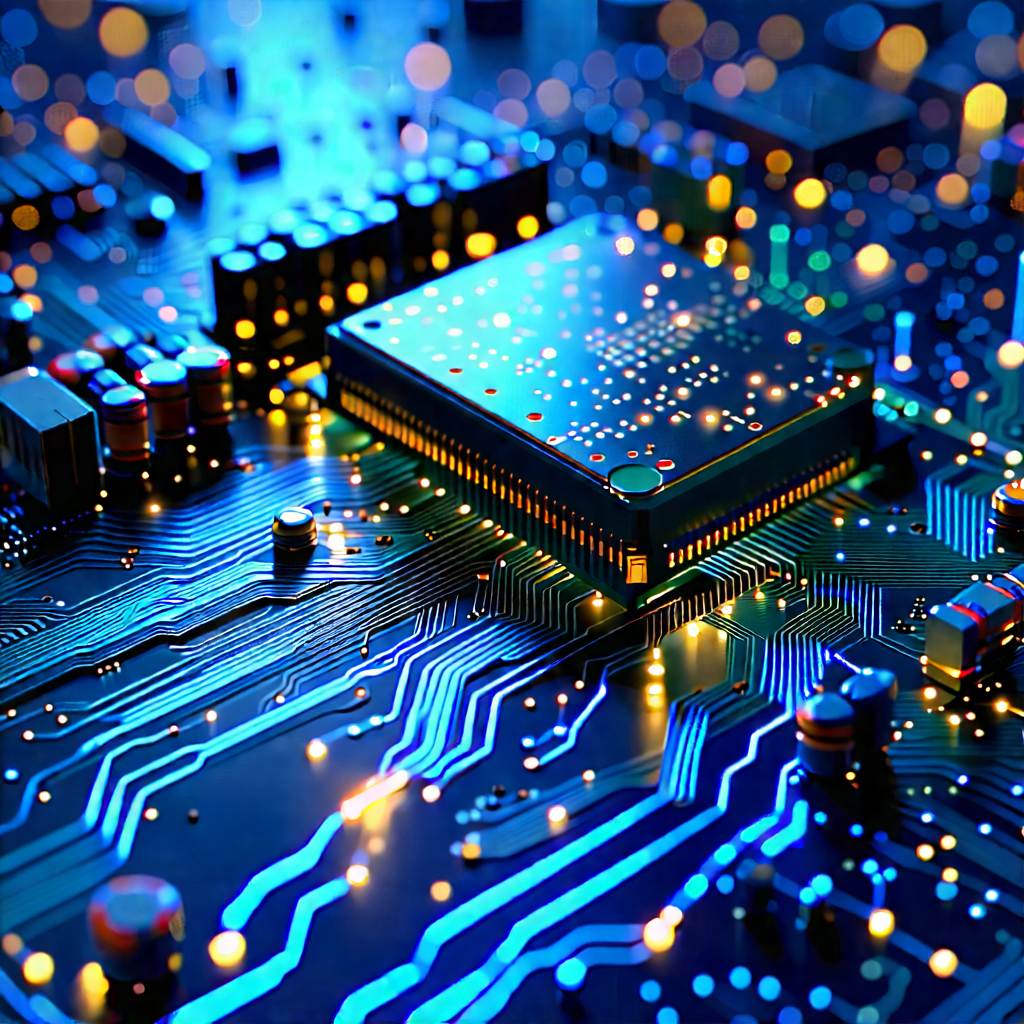 Circuit board with data streams